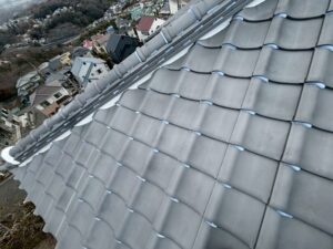 瓦屋根雨漏り修理 シーリング瓦止め 完工